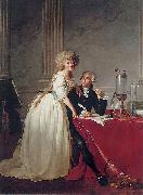 Jacques-Louis David Portrait of Monsieur Lavoisier and His Wife oil painting